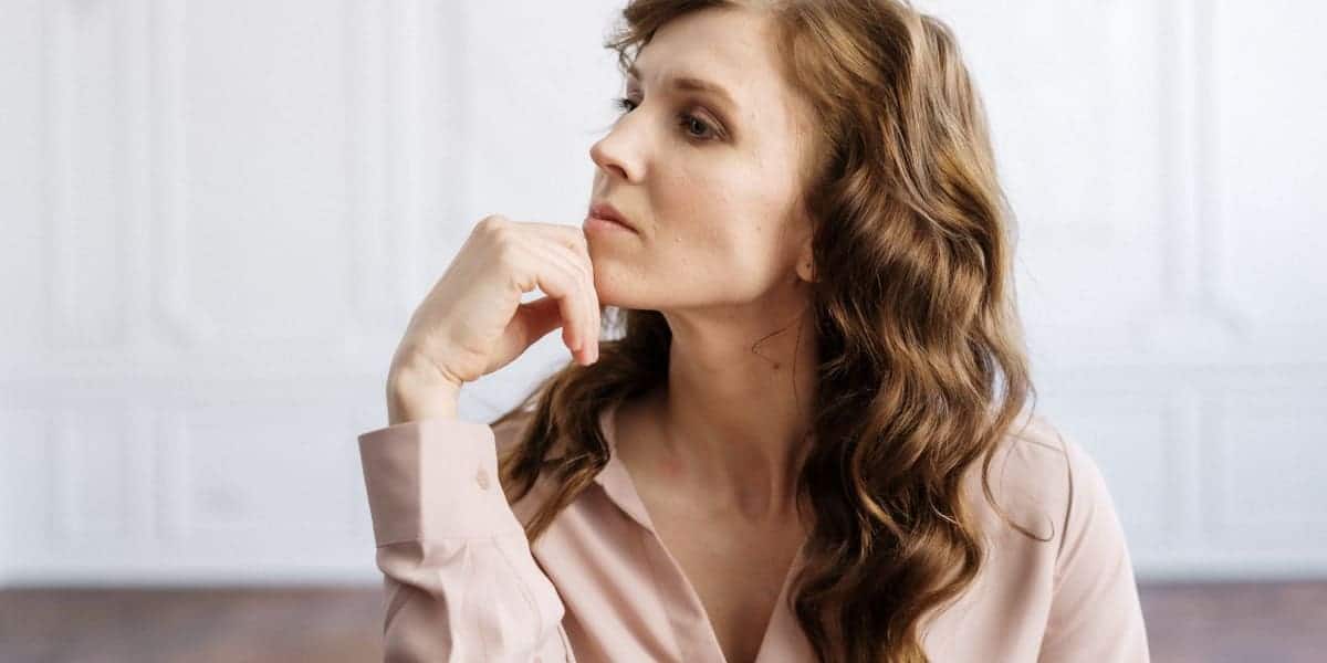 woman thinking about how divorce is hard